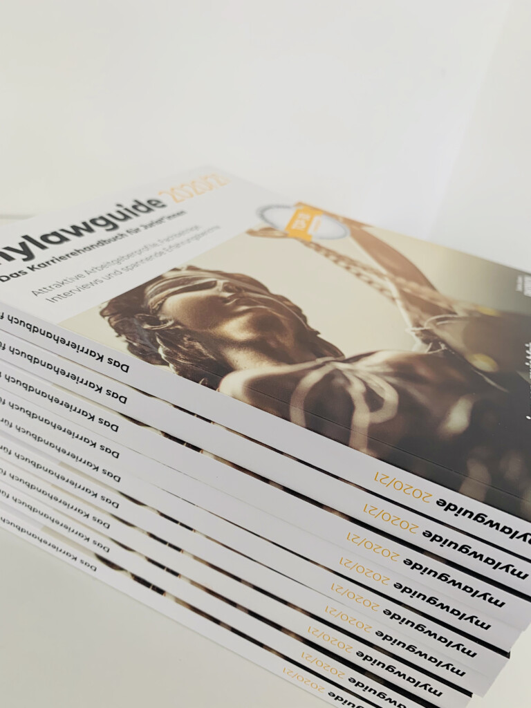 Cover mylawguide Karrierehandbuch fuer Juristen 2020