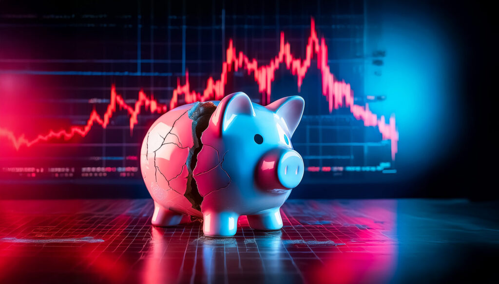 zerbrochenes Sparschwein - Symbolbild