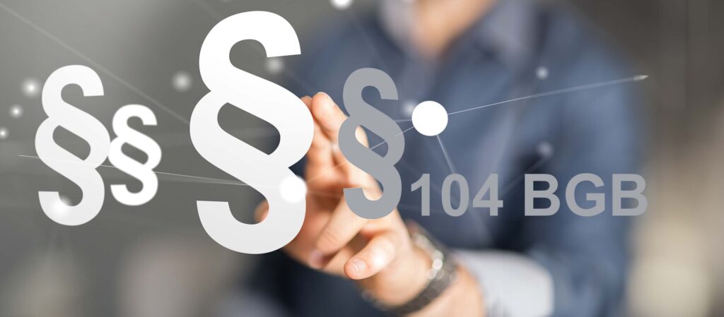 § 104 BGB GEschäftsunfähigkeit - einfach erklärt, Prüfungsschema, Beispiel