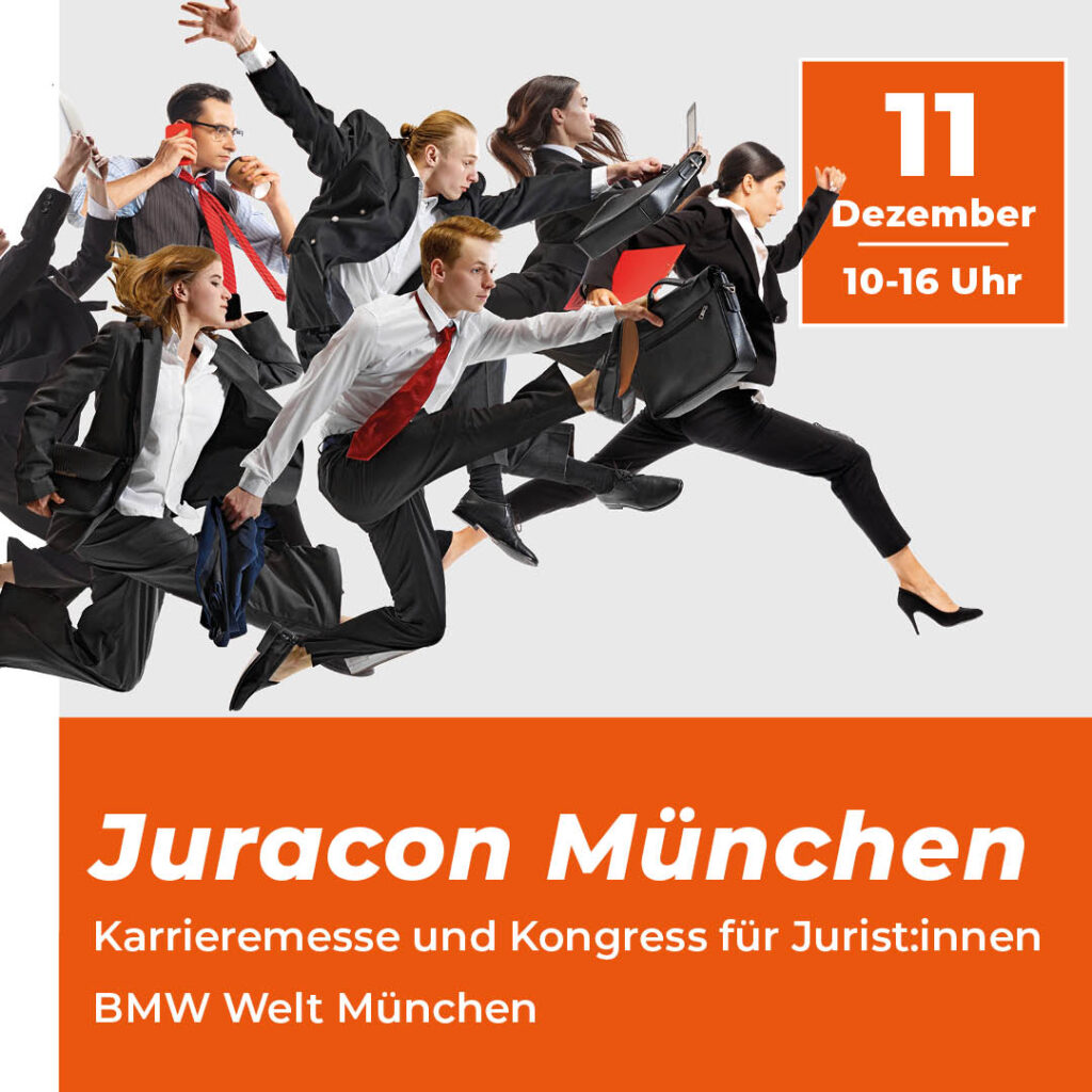Juracon München Karrieremesse und Kongress für Juristinnen und Juristen 11. Dezember 2025
